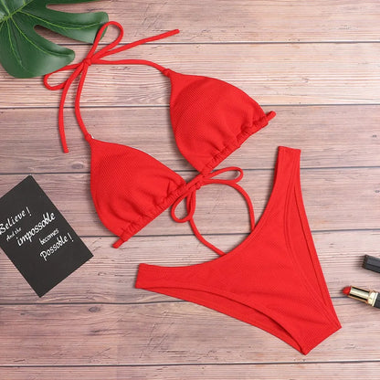Monochrome Women's Sexy Bikini Women's Swimwear Beach Bikini Beach Suit Bathrobe Swimwear