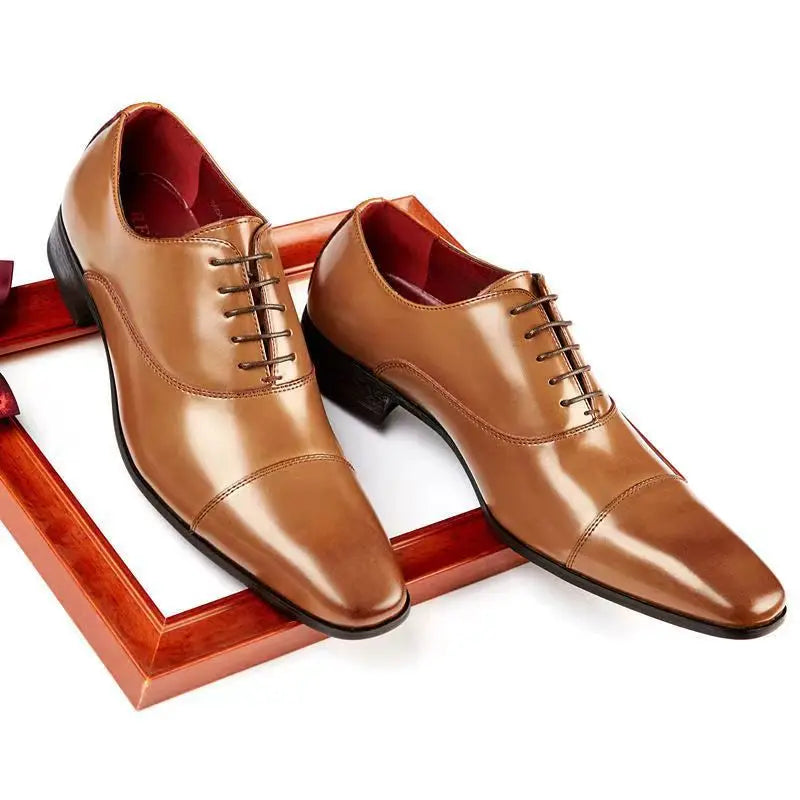 Fashion Business Dress Men Shoes 2025 New Classic Leather Men's Formal Shoes Comfortable Slip On Dress Shoes Men Oxfords Size 46