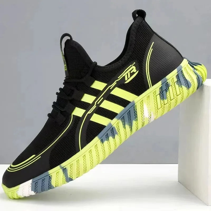 Men's sports shoes, comfortable tennis shoes, mesh surface, fly fabric, anti slip, men's tennis, big discounts, novelty