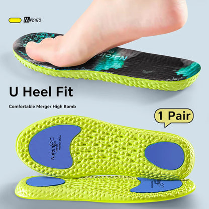 Sport Orthopedic Insoles for Feet Men Women EVA Breathable Shock Absorption Shoes Insole for Running Basketball Sport Care Pads