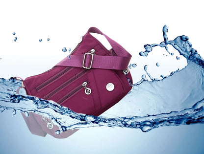 Large Capacity Women Crossbody Bag Waterproof Tote Casual Nylon Shoulder Bag Purse Handbag Lightweight Travel Messenger Bag