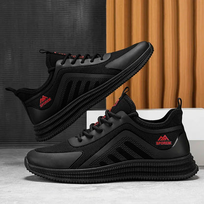 Men's Thin Flat Stain Resistant Lightweight Soft Sole Casual Comfortable Shoes Fashionable Streamlined Non-Slip Sneakers