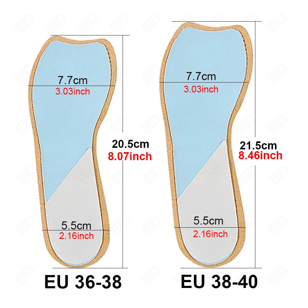 Leather Self-adhesive arch support  Insoles for Women High-heels Sandals Anti Slip Breathable Sweat-absorbent Shoe Pad Stickers