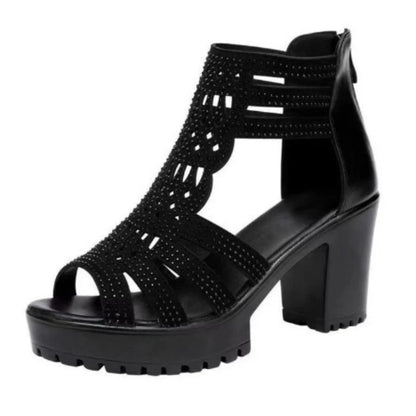 New Women's Fish Mouth Shoes Wedges Hollow Out  Anti slip Sandals Ladies Casual Low Heel Sandals Fashion open toe Mujer Footwear