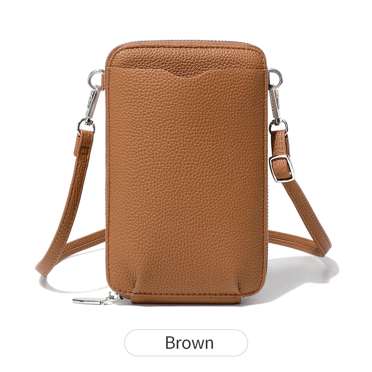 PU Soft Leather Women's Handbag Fashionable Multi functional Phone Bag Diagonal Strap Single Shoulder Coin Wallet