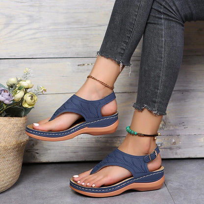 Autumn Wedges Shoes for Women High Heels Sandals Summer Shoes 2023 Flip Flop Chaussures Femme Platform Sandals Plus Size 35-43