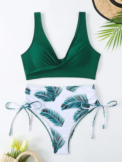 Swimsuit Women Trend Swimwear Female High Waisted Bikinis Sets Korean Swimming for Woman Bathing Suit Beachwear