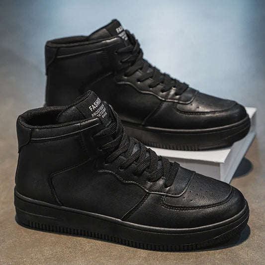 White Shoes Autumn New High-Top Casual Sports Male Student Board Shoes2025 Summer Breathable Season Comfortable Sneaker Breathab