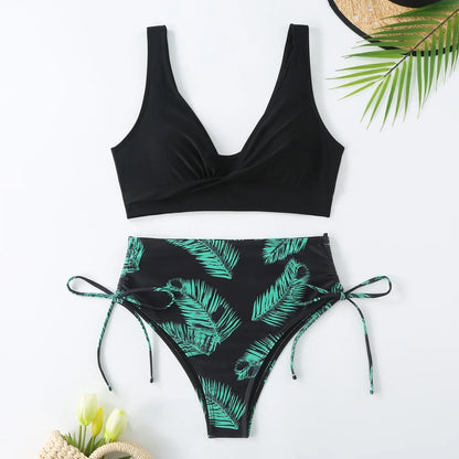Swimsuit Women Trend Swimwear Female High Waisted Bikinis Sets Korean Swimming for Woman Bathing Suit Beachwear
