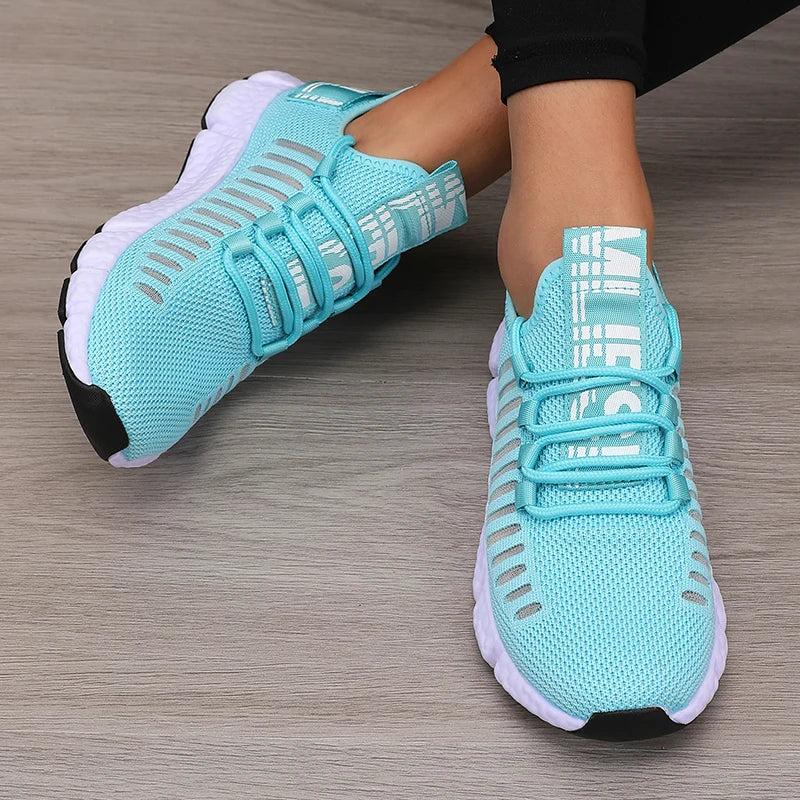 Women's Platform Sports Shoes with Fashionable Trendy Design Breathable Comfortable Shoes Outdoor Hiking  Walking Casual Shoes