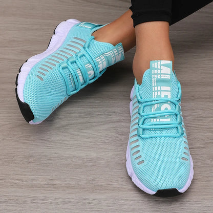 Women's Platform Sports Shoes with Fashionable Trendy Design Breathable Comfortable Shoes Outdoor Hiking  Walking Casual Shoes