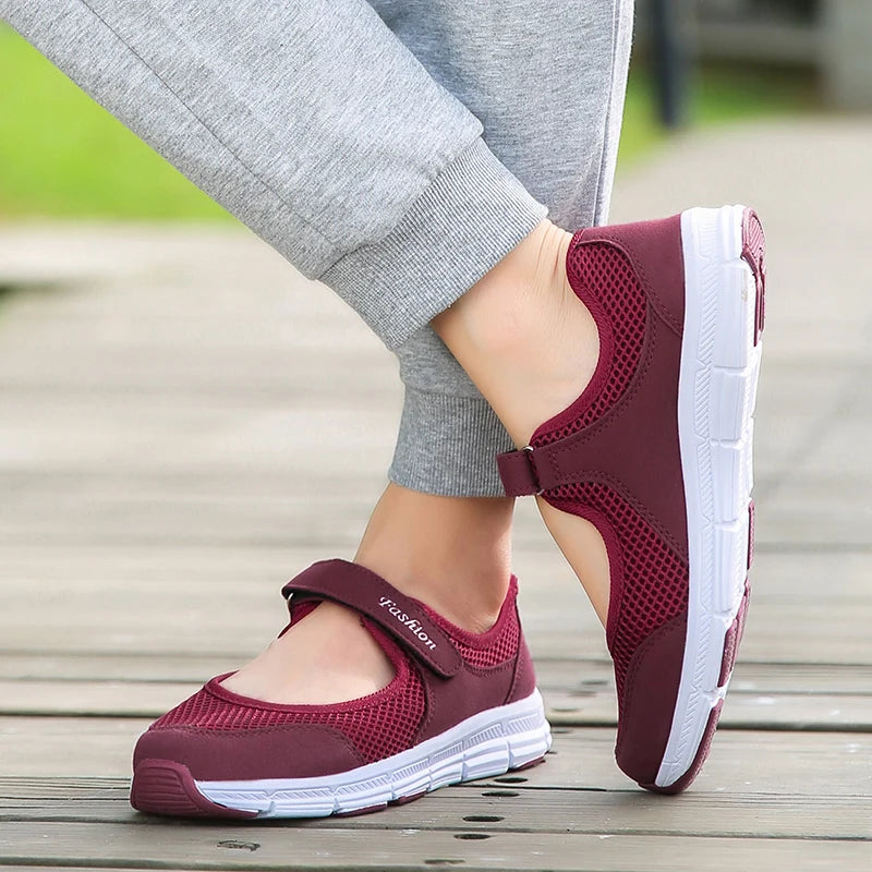 Breathable Vulcanized Shoes White Fashion Breathable Mesh Casual Walking Shoe