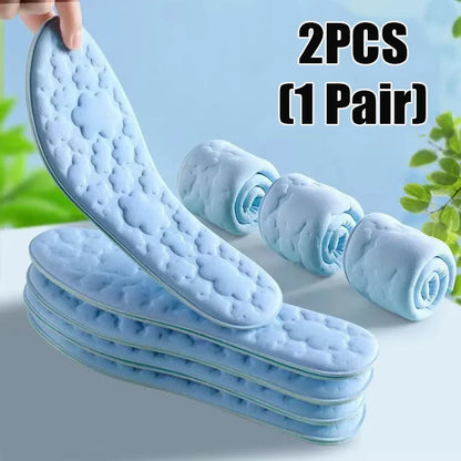 Massage Memory Foam Insoles for Shoes Sole Breathable Cushion Sport Insoles Feet Running Orthopedic Insoles Men Women Shoe Pads