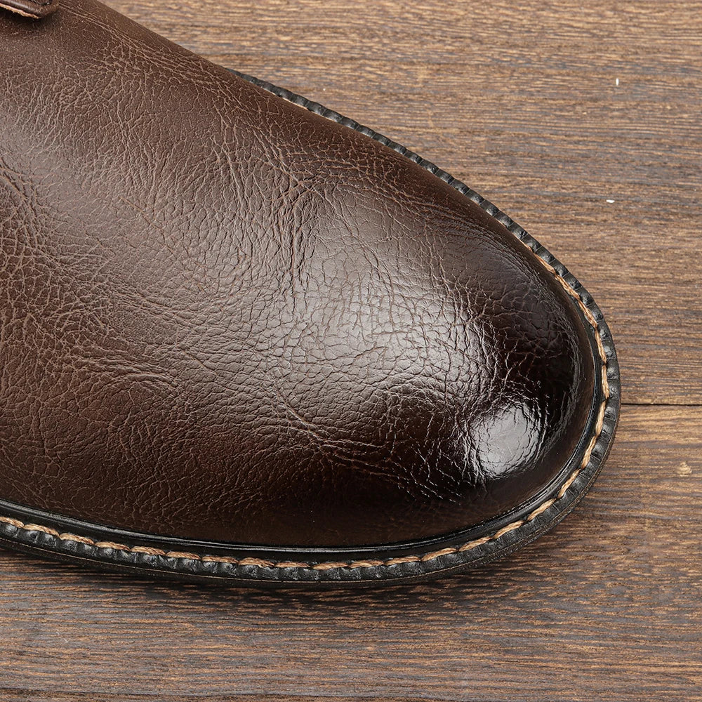 40~46 Casual Shoes Men Fashion Brand Comfortable 2024 Leather Shoes Men #KD726