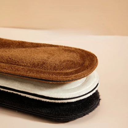 2Pcs Keep Warm Fleece Insole Thicken Soft for Shoes Thicken Soft Massage Pad Cashmere Shoes Winter Sport Self Heating Shoe Pads