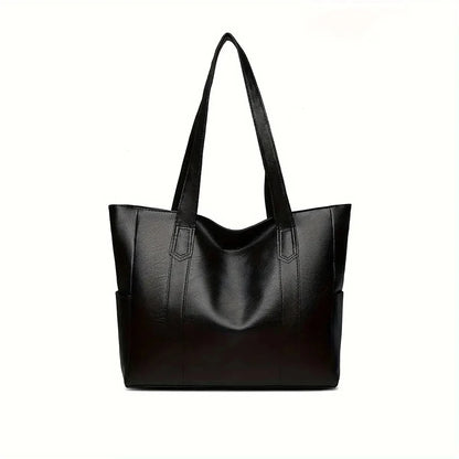 1pc Vintage Large Capacity Tote Bag Retro Vegan Shoulder Bag Women's Casual Handbag For Commute