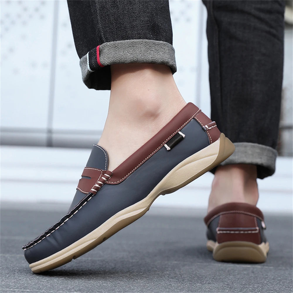 Men's Business Casual Loafers Shoes for Office Travel And Vacation Durable Elegant TPR Outsole Formal Shoes