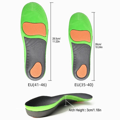 Arch Support Insoles Sports Shock Absorption Elastic Wear Resistant Orthopedic Flatfoot Insoles Feet Foot Pad