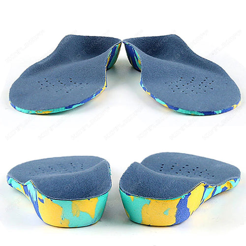 KOTLIKOFF Kids Orthopedic Sport Insoles Deodorization Breathable Sweat Shock Absorbant Flatfoot Childrens Shoe Cushion Insert