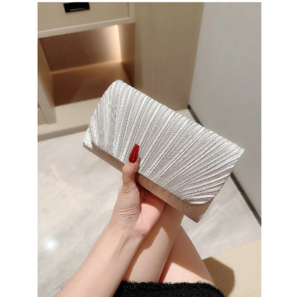Women Evening Clutch Bags Elegant Luxury Female Silver/Black/White Clutch Wedding Purse Party Handbag Ladies Chain Shoulder Bags
