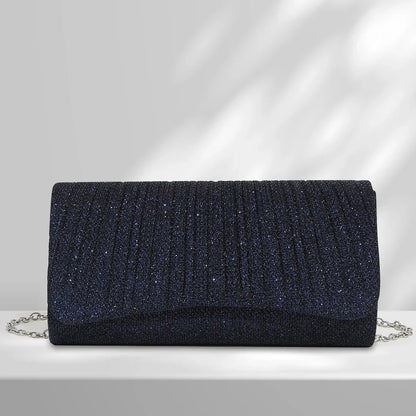 Shiny Wedding Clutch Handbag Glitter Shiny Shoulder Bag Wedding Purses Sling Dating Bag Women Girls All-matching Evening Bag