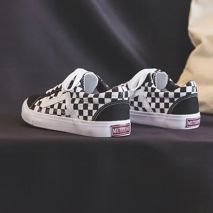 Unisex Canvas Shoes for Men Casual Wear-resistant Breathable Trendy Men's Sneakers Men Lace-up White Flats Zapatillas De Deporte