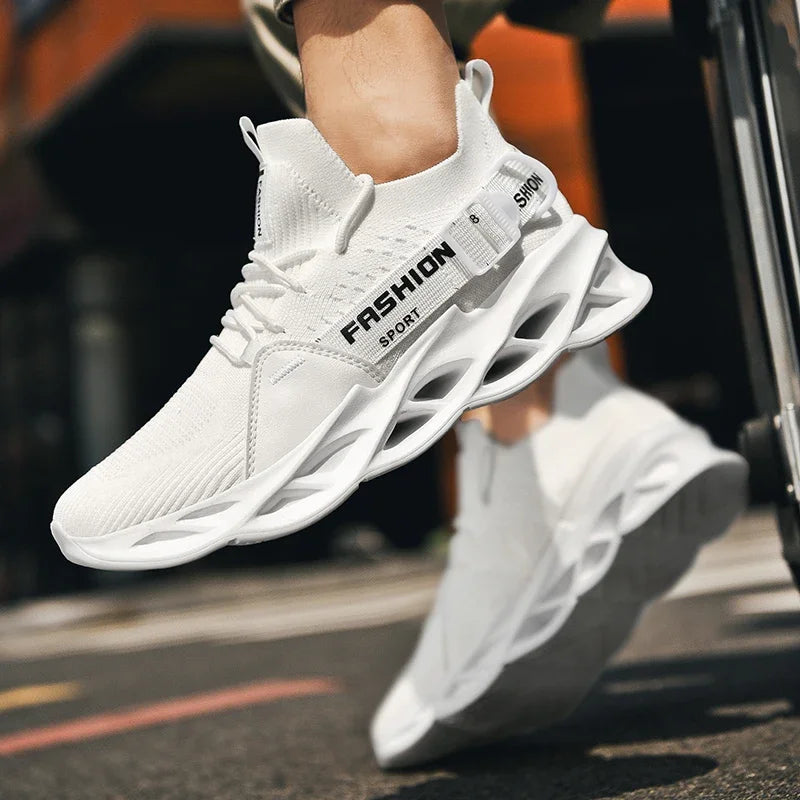 2025 Men's Shoes Fashion Lightweight Breathable Mesh Sports Shoes Outdoor Leisure Slow Walking Running Shoes Large Size 38-46