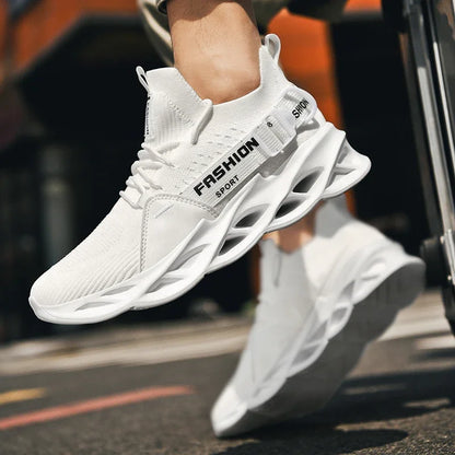 2025 Men's Shoes Fashion Lightweight Breathable Mesh Sports Shoes Outdoor Leisure Slow Walking Running Shoes Large Size 38-46
