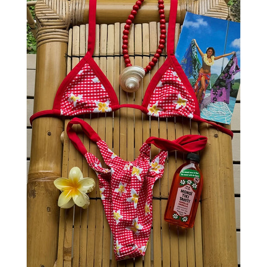 Sexy Micro Bikini  Women Swimsuit Female Swimwear Thong Bikinis Set Brazilian Halter Beach Wear Print Bathing Suit