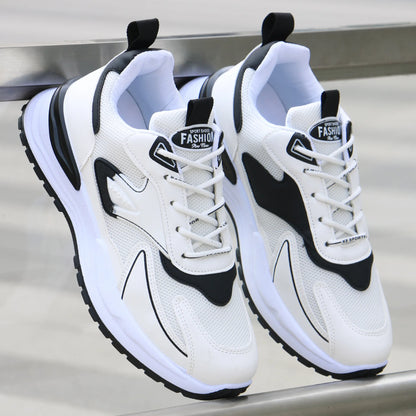 2025 Men's Casual Shoes Fashionable Breathable Sports Wear-resistant Running Shoes Outdoor Walking Training Tennis Shoes