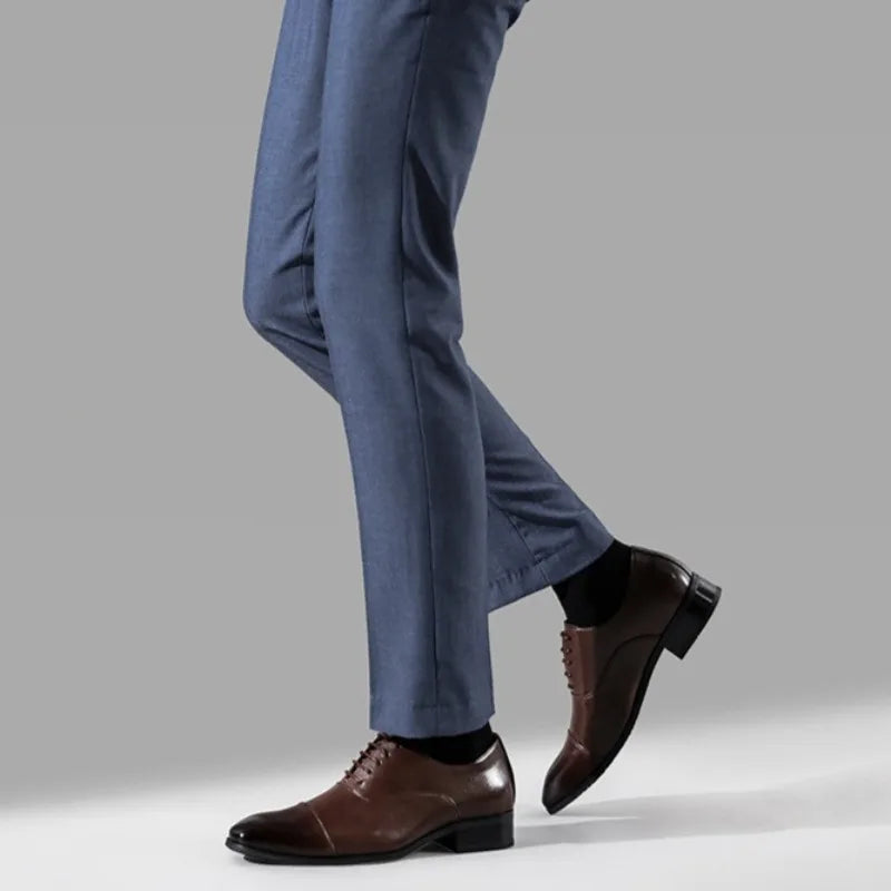 High Quality Men Casual Leather Shoe Classic Business Dress Shoes Fashion Office Oxfords Luxury Wedding Shoes for Men Big Size46