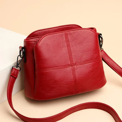 Fashion 100%Genuine Leather Crossbody Sac Simple Women's Designer Handbag High Quality Cow Leather Small Shoulder Messenger Bag
