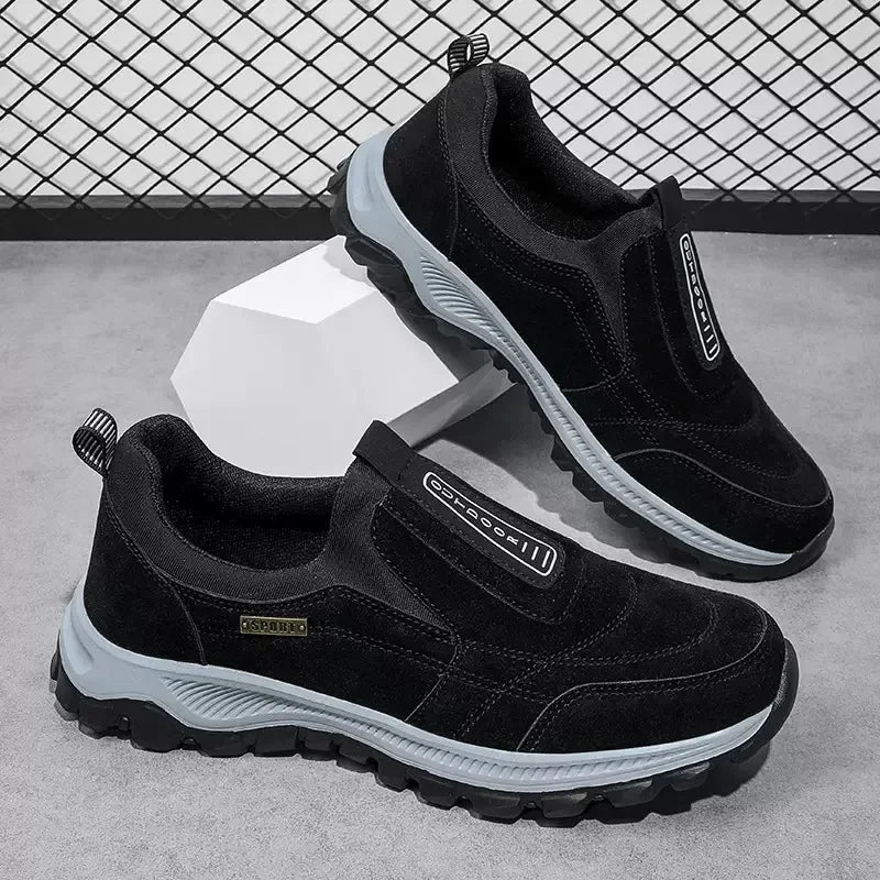 Outdoor Men's Sneakers Breathable Running Shoes New Lightweight Casual Shoes Non Slip Hiking Shoe Slip on Men Shoes Plus Size 50