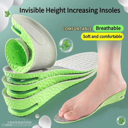 Height Increase Massage Insoles Insole Shock Absorbing