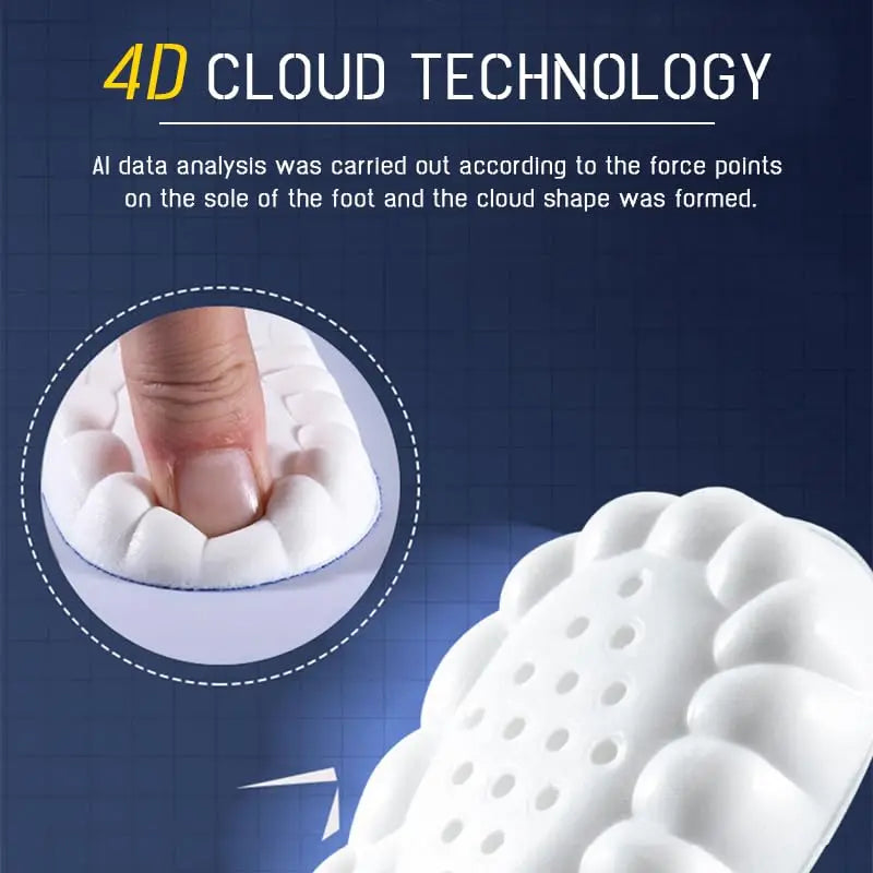 One Pair Pu Insole Super Soft,Long Standing Arch Support,Thickened Shock Absorption Insole