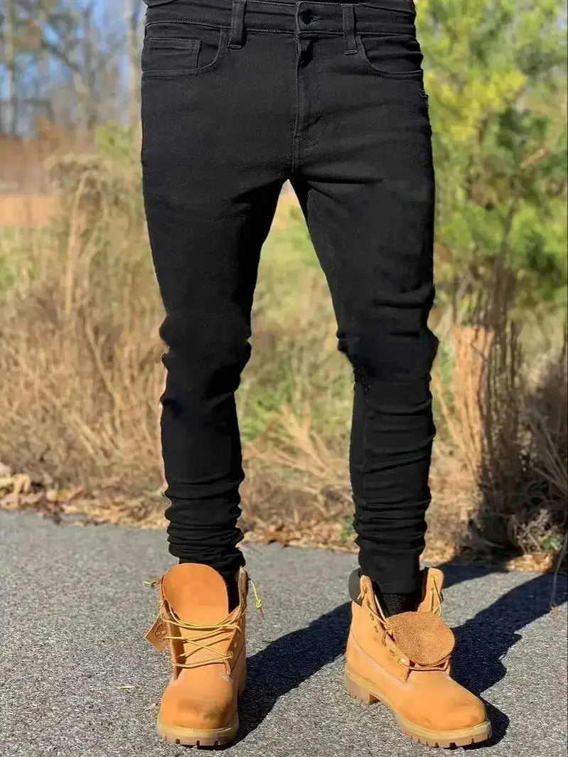 Slim-fit Men'S Washed Jeans