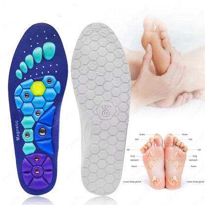 Magnetic Massage Insoles Acupressure Inserts Arch Support Orthopedic Acupressures Shoes Pads Relieve Tired for Men Women Unisex