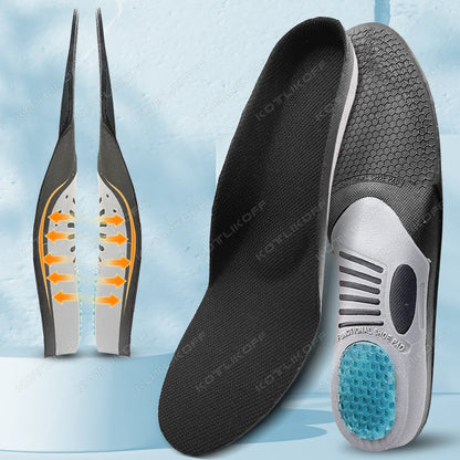 1 Pair Plantar Fasciitis Orthotic Shoe Inserts Arch Support Gel Comfort Shoe Insoles Athletic Running Insoles For Women And Men