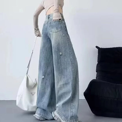 Streetwear Hosen Baggy Jeans Woman Clothing Y2k Shorts Women's Overalls Y2k 2000s Clothes Denim Woman Pants Harajuku Fashion