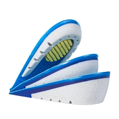 Premium TPE Gel Heightened Insole Half Shoe Pads for Men Women Comfortable Silicone Gel Invisible Heel Lift 1-3cm Soles Support