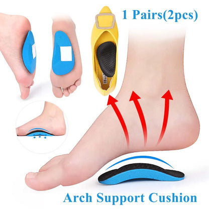 Upgrade Orthotic Gel Insoles Orthopedic Flat Foot Health Sole Pad For Shoes Insert Arch Support Pad For Plantar Fasciitis Unisex