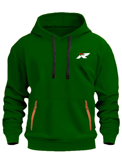 Fashion Unisex Hoodie with Logo Print, Oversized Drawstring Hooded Pullover S-XXXL, Kangaroo Pocket Casual Sweatshirt