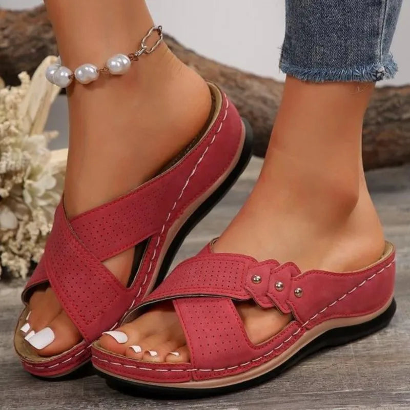 Shoes Sandals Women Summer Open Toe Sandals Woman Casual Women's Sandals Plus Size Ladies Shoes Slip On Female Footwear Slipper
