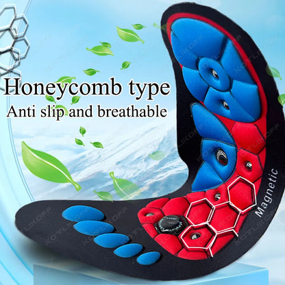 1 Pair Magnetic Therapy Foot Acupressure Insole Reflexology Pain Relief Health Massager Arch Support Shoes Soles Comfort Inserts