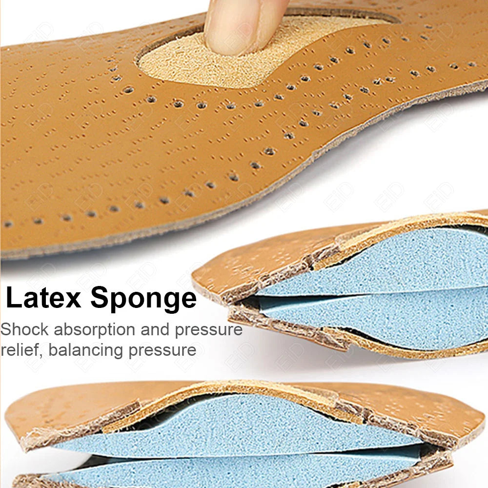 Leather Self-adhesive arch support  Insoles for Women High-heels Sandals Anti Slip Breathable Sweat-absorbent Shoe Pad Stickers