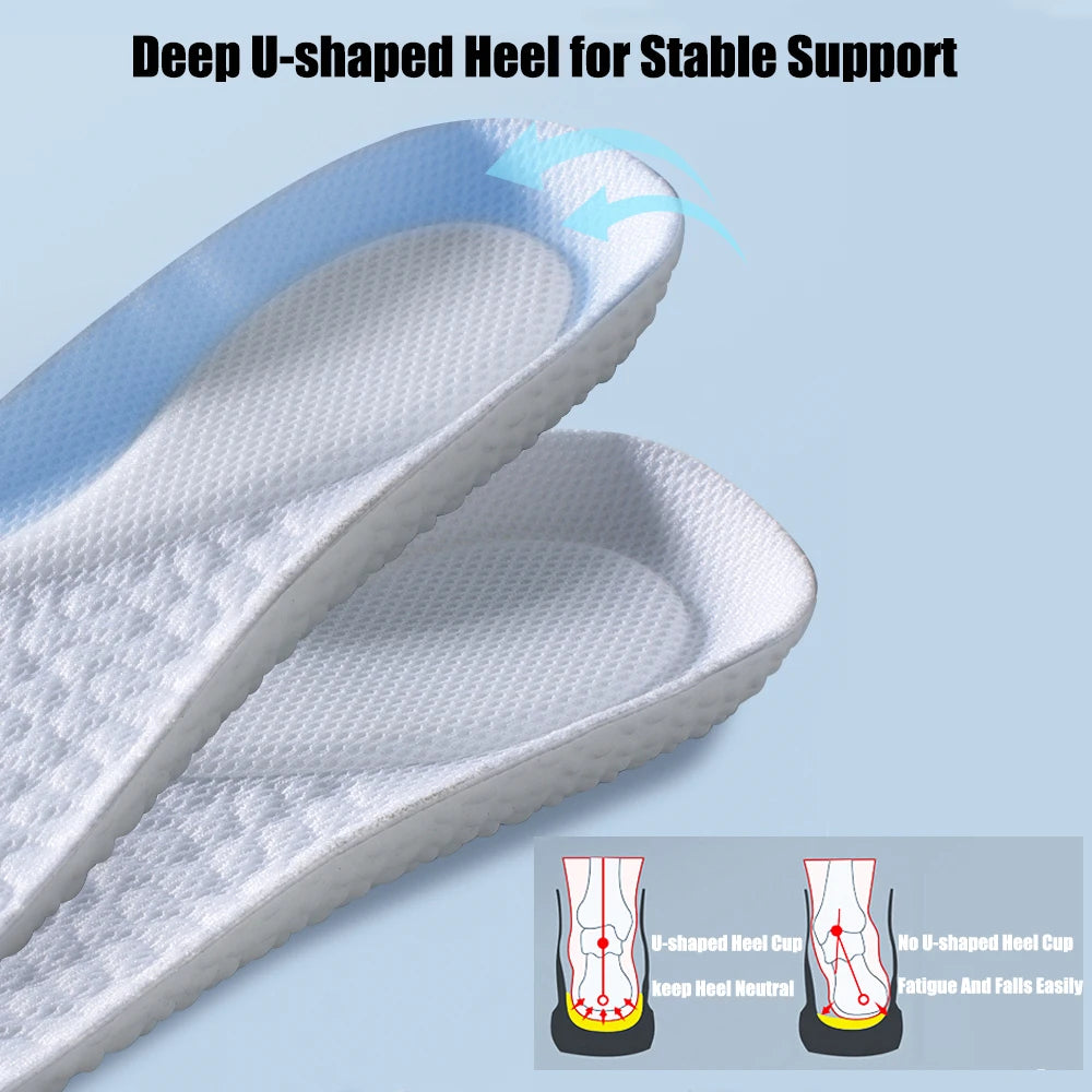EVA Sports Insoles for Basketball Shoes Man Woman Arch Support Plantar Fasciitis Foot Support Orthopedic Shock Absorbing Insoles