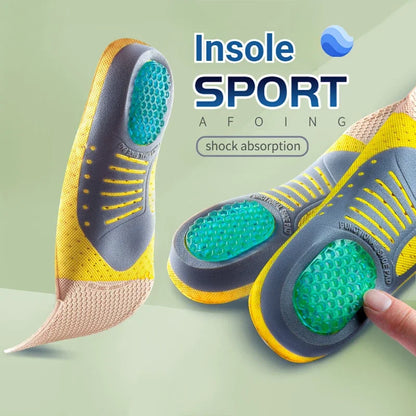 Orthotic Gel Insoles for Sneaker Orthopedic Flat Foot Cushion Insert Arch Support Pad Foot Pain-relieving Breathable Man Women