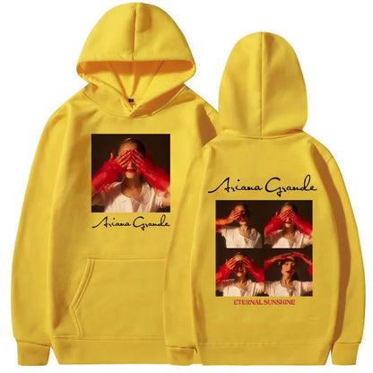 Ariana Grande Eternal Sunshine Album Harajuku Print Autumn and Winter Comfortable Soft Men's Casual Fashion Street Fleece Hoodie