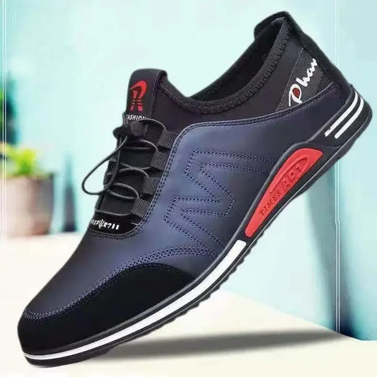 Men's Casual Shoes Soft Soled Sneakers Business Leather Shoes New Men Fashion Lightweight Flats Comfortable Non Slip Sports Shoe