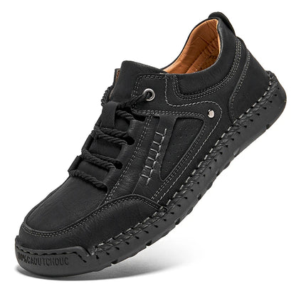 Official Website Hot Selling Men's Leather Casual Shoes Wear-resistant Soles Oxford Shoes Fashionable Men's Workwear Shoes